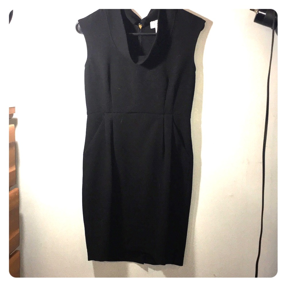 Ann Taylor LOFT Black Knee Length Dress Size 2P